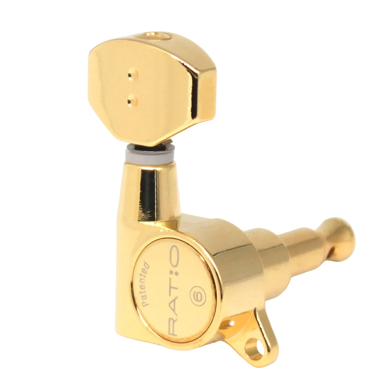 3+3 Ratio Acoustic Guitar Machine Heads Gold Finish. "45 Degree mounting screw" (GT-118-D0) - Graph Tech Guitar Labs