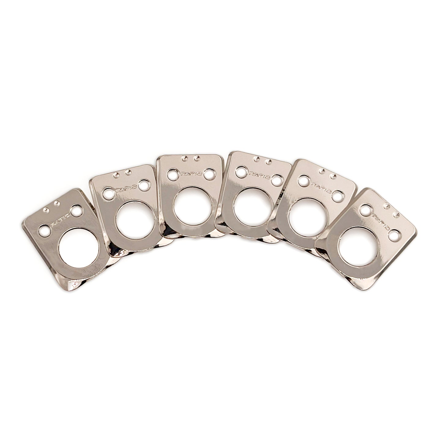 InvisoMatch Adapter Plates for Ratio Tuners, Sperzel Style 1 Pin Hole (set of 6) (Select Finish) - Graph Tech Guitar Labs