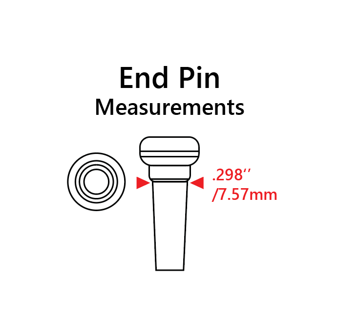TUSQ End Pin White With 4mm Paua Dot - Graph Tech Guitar Labs Ltd.
