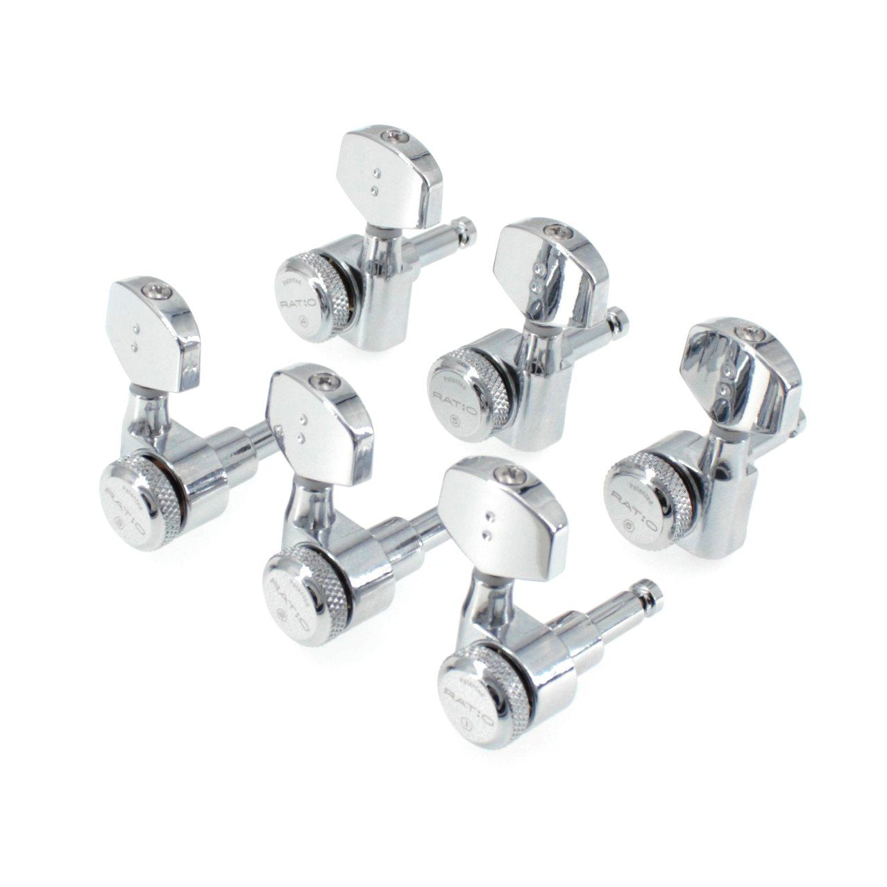 3+3 Ratio Lefty Electric Locking Machine Heads Contemporary Button (Select Finish) - Graph Tech Guitar Labs Ltd.