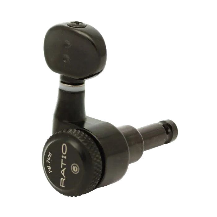 Ratio Electric Locking Machine Heads 6 in-line (select finish and button style) - Graph Tech Guitar Labs Ltd.
