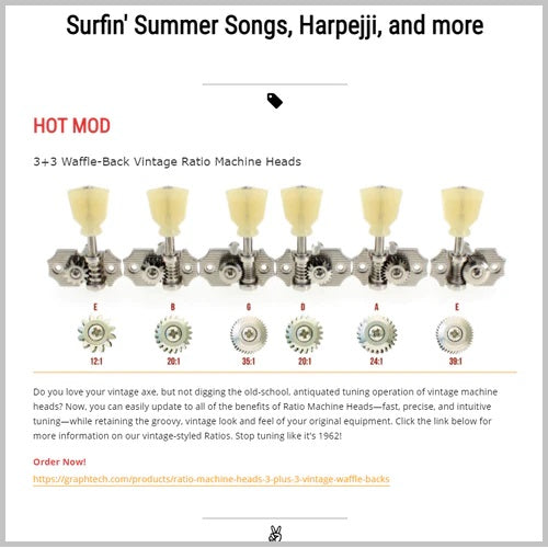 Surfin' Summer Songs, Harpejji, and more