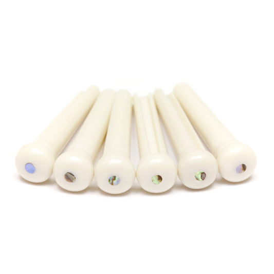 TUSQ Traditional Bridge Pins With 2mm Paua Shell Dot Inlay (Models 2182 and 1182) - Graph Tech Guitar Labs