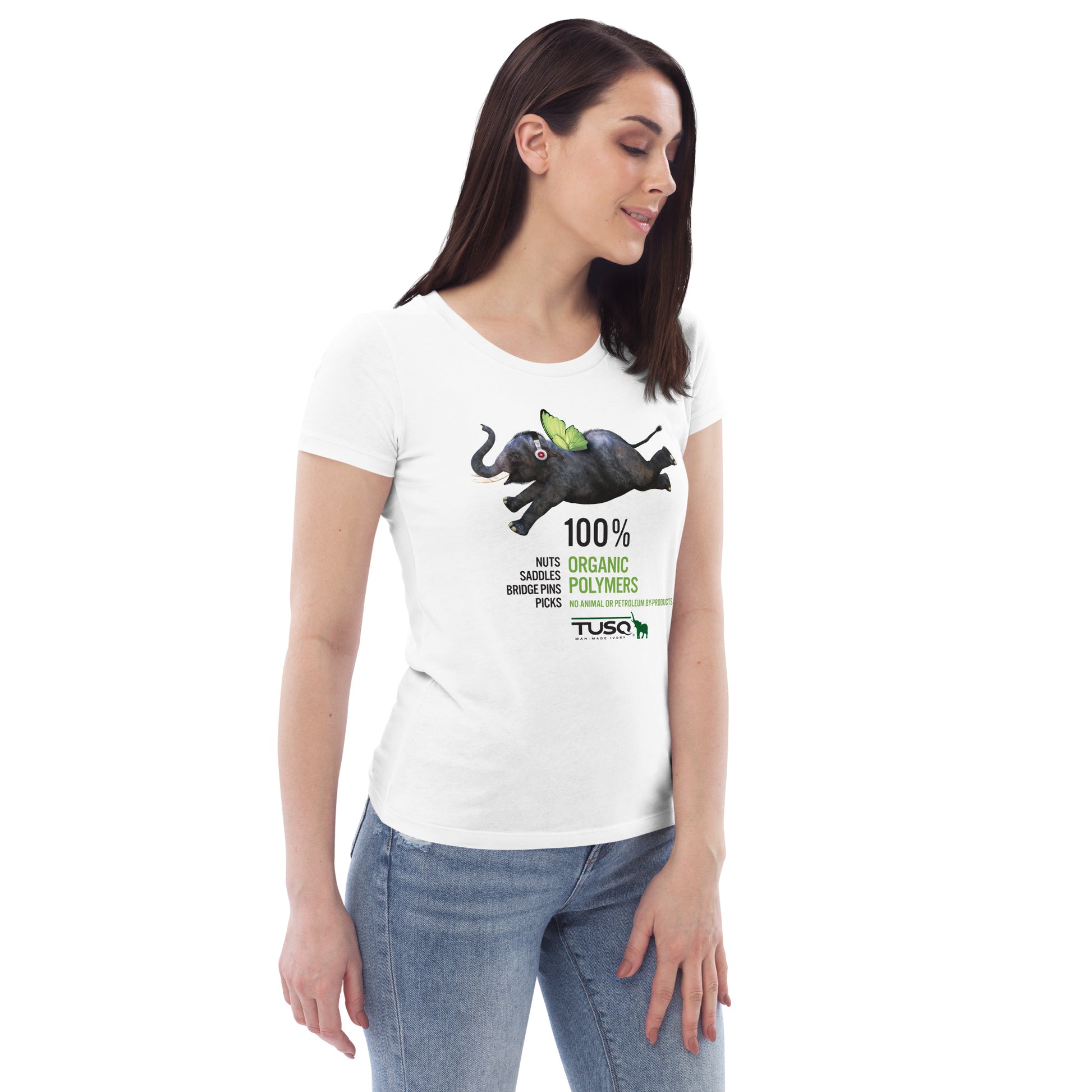 Graph Tech Flying Elephant Women's fitted eco tee - Graph Tech Guitar Labs