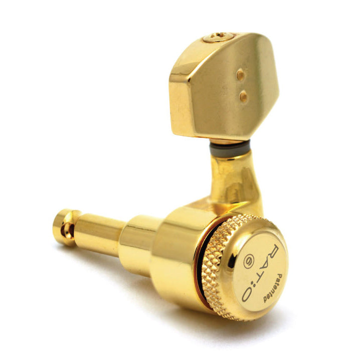 Ratio Lefty Electric Locking 3+3 Gold with Contemporary Button - Graph Tech Guitar Labs Ltd.