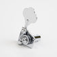 4 String 4-in-line Bass Ratio Open Back Classic Clover Leaf Button - Chrome - Graph Tech Guitar Labs Ltd.