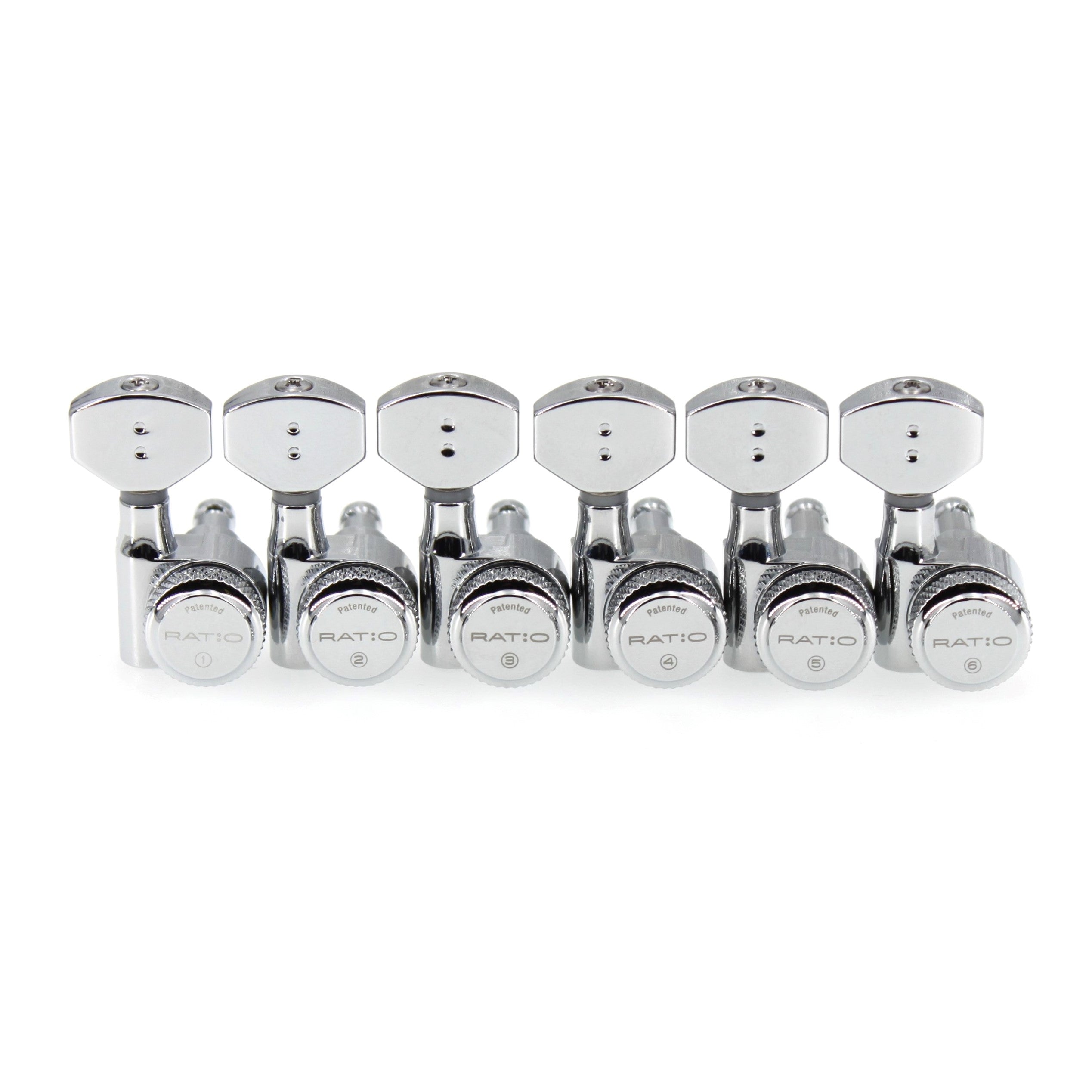 RATIO® 6 In Line Electric Machine Heads PRL-9721 | Graph Tech