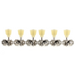 3+3 Waffle-Back Vintage Ratio Machine Heads (Nickel Finish, Select Button Style) - Graph Tech Guitar Labs Ltd.