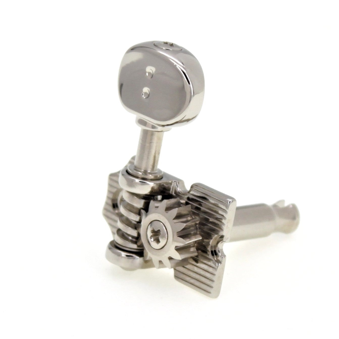 6-In-Line Retro Fender Style Ratio Machine Heads (PRN-4624-N0, Nickel  Finish)