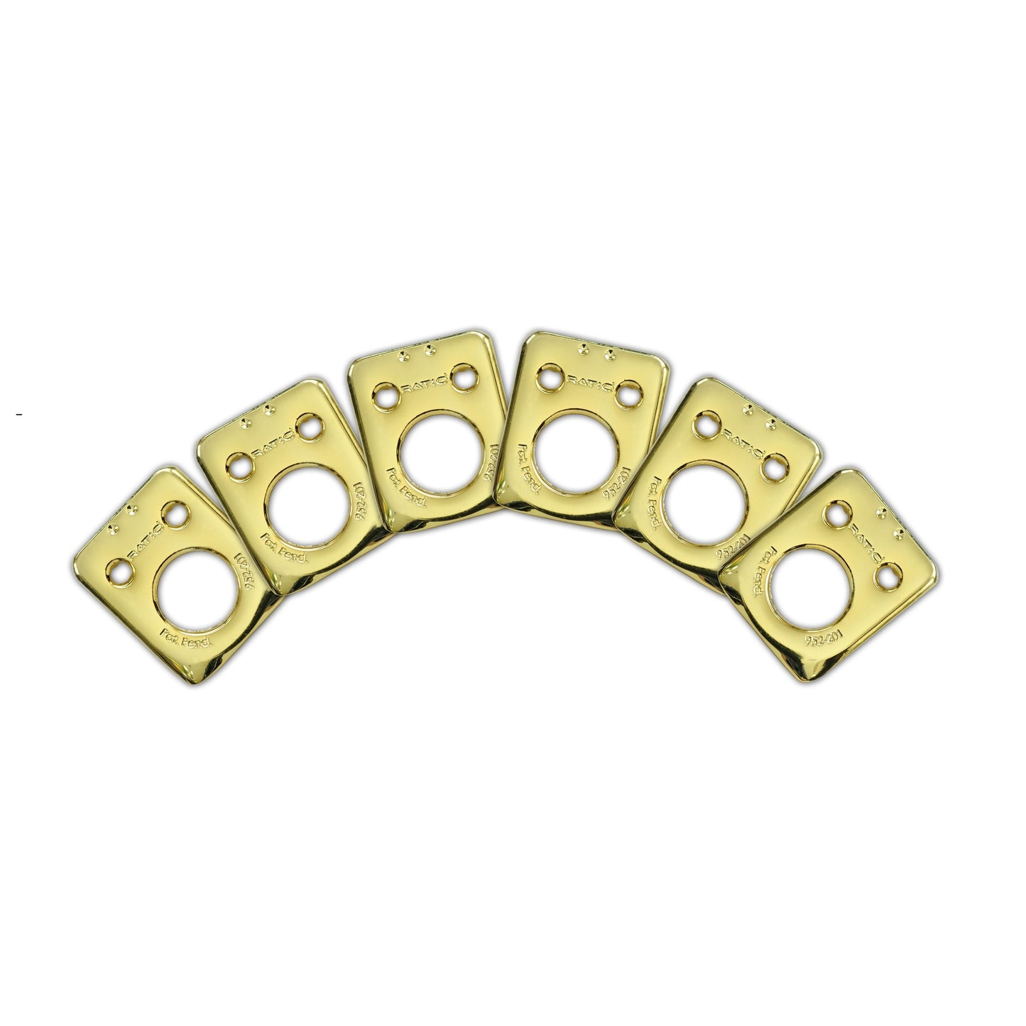 InvisoMatch Plates for Ratio Tuners, Fender Style 2 Pin Hole (set of 6) (Select Finish) - Graph Tech Guitar Labs Ltd.