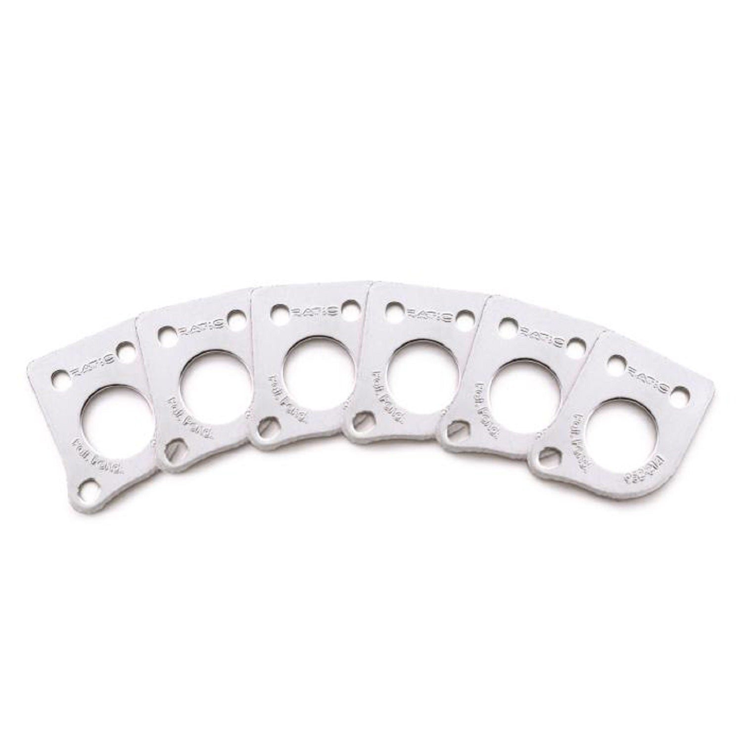 InvisoMatch Plates for Ratio Tuners, 45 degree Screw Hole (set of 6) (Select Finish) - Graph Tech Guitar Labs Ltd.
