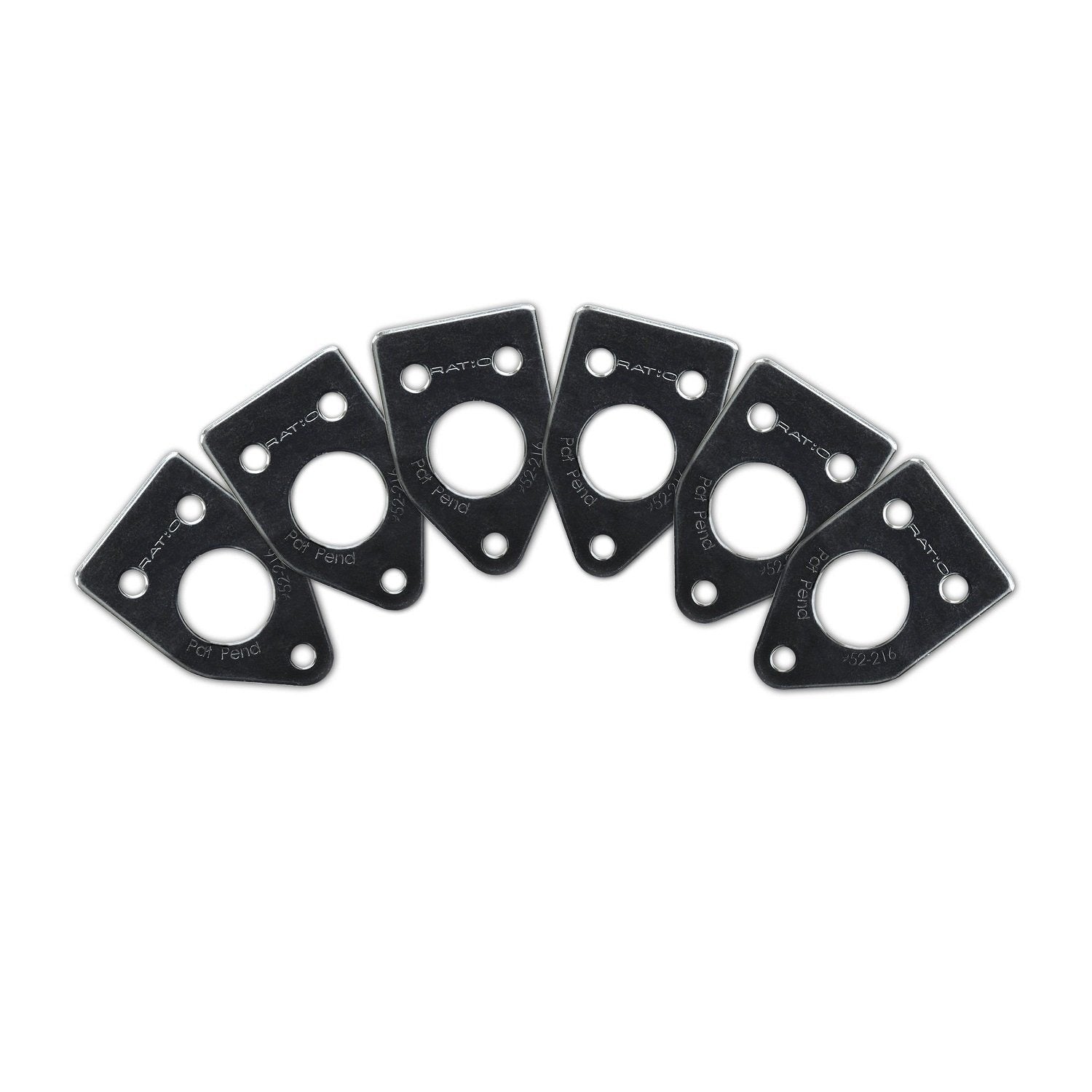 InvisoMatch Plates for Ratio Tuners, 90 Degree Screw Hole (set of 6)  (Select Finish)