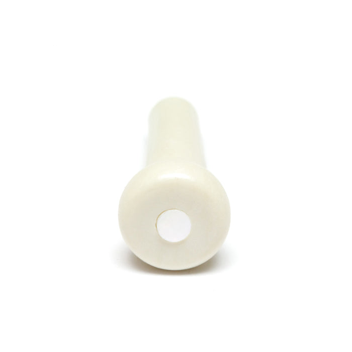 TUSQ End Pin White With 4mm Mother of Pearl Dot - Graph Tech Guitar Labs Ltd.